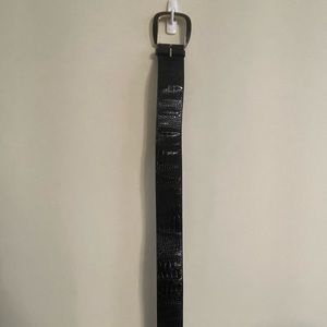 Black Snakeskin Belt
